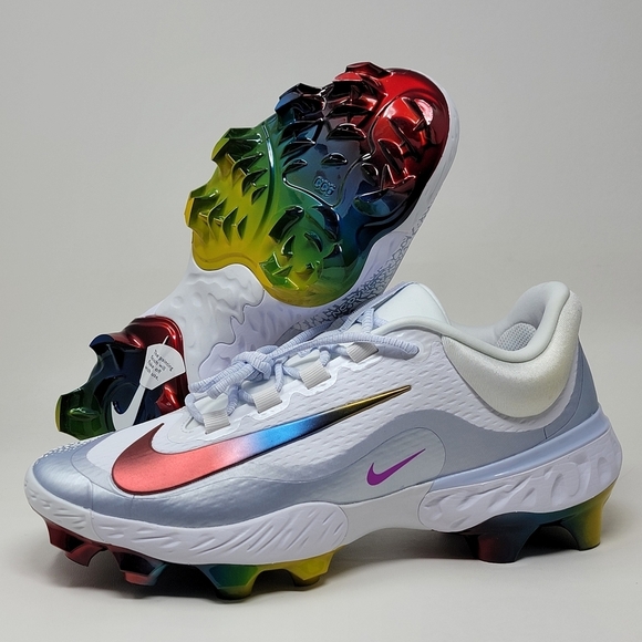 Nike Alpha Huarache Elite 4 Low MCS Baseball Cleats Men's Size 11 FQ7724-106 New - Picture 1 of 10